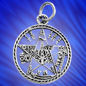foto colgante plata del tetragramaton 1,5 cm.